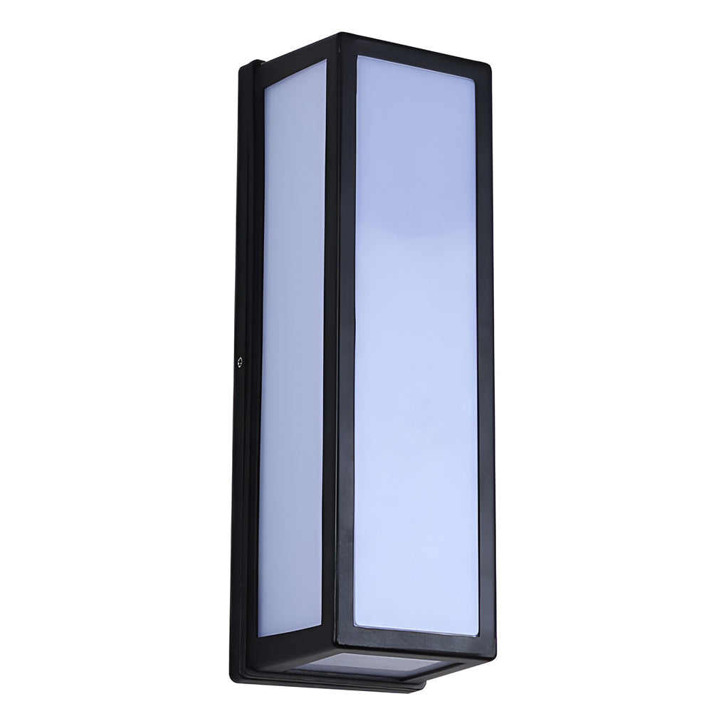 Außenwandleuchte Schwarzes Aluminium Wandleuchte