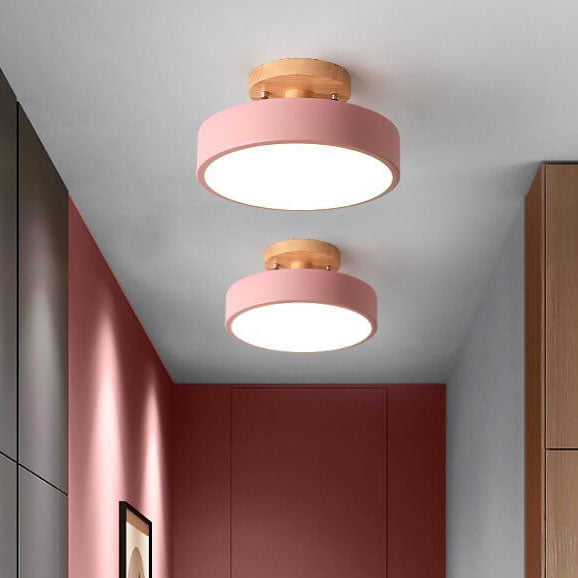 Garduru - Nordic Log Ronde LED Halbeinbaudeckenlampe