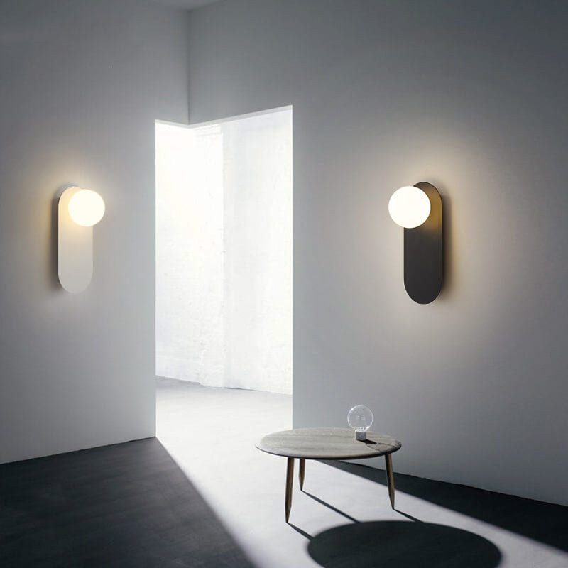 Wandleuchte Modernes Glasglobus Metall Design