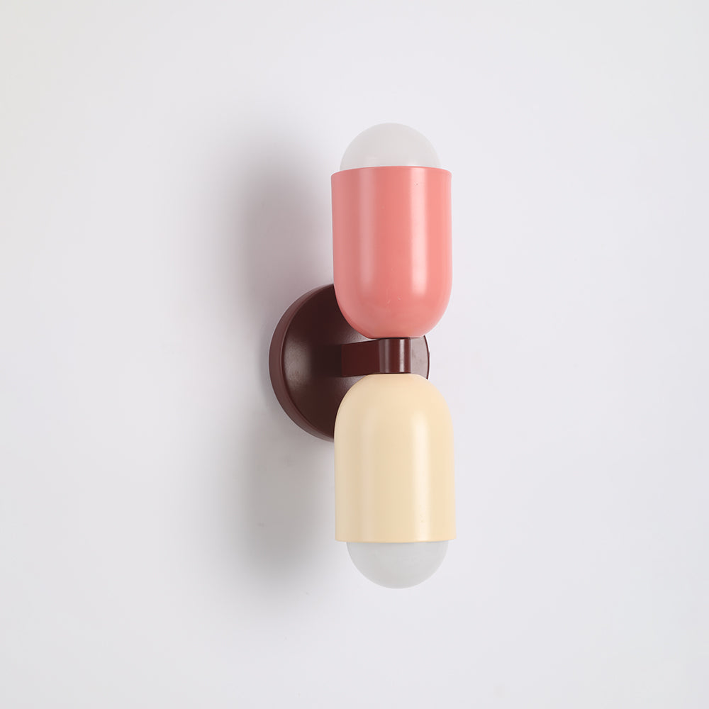 Morandi Moderne LED-Wandleuchte 2-flammig Schwarz Innen/Flur Metall