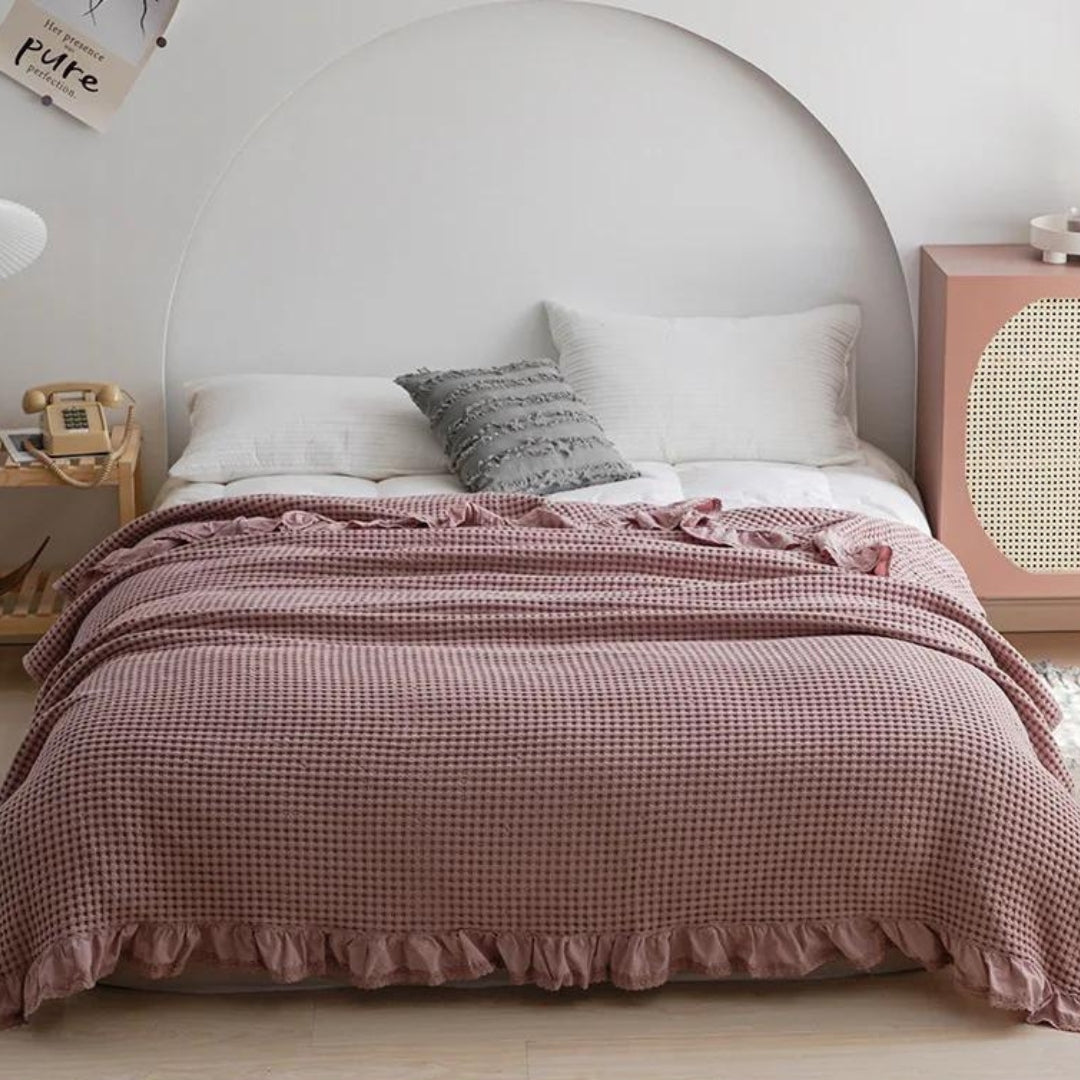 Olivia Waffle Decke