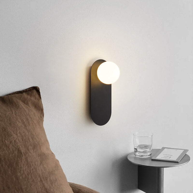 Wandleuchte Modernes Glasglobus Metall Design