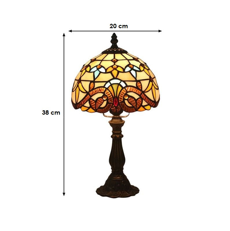 LichtBries – Tiffany-Lampe Aus Buntglas Mit Lotlinien