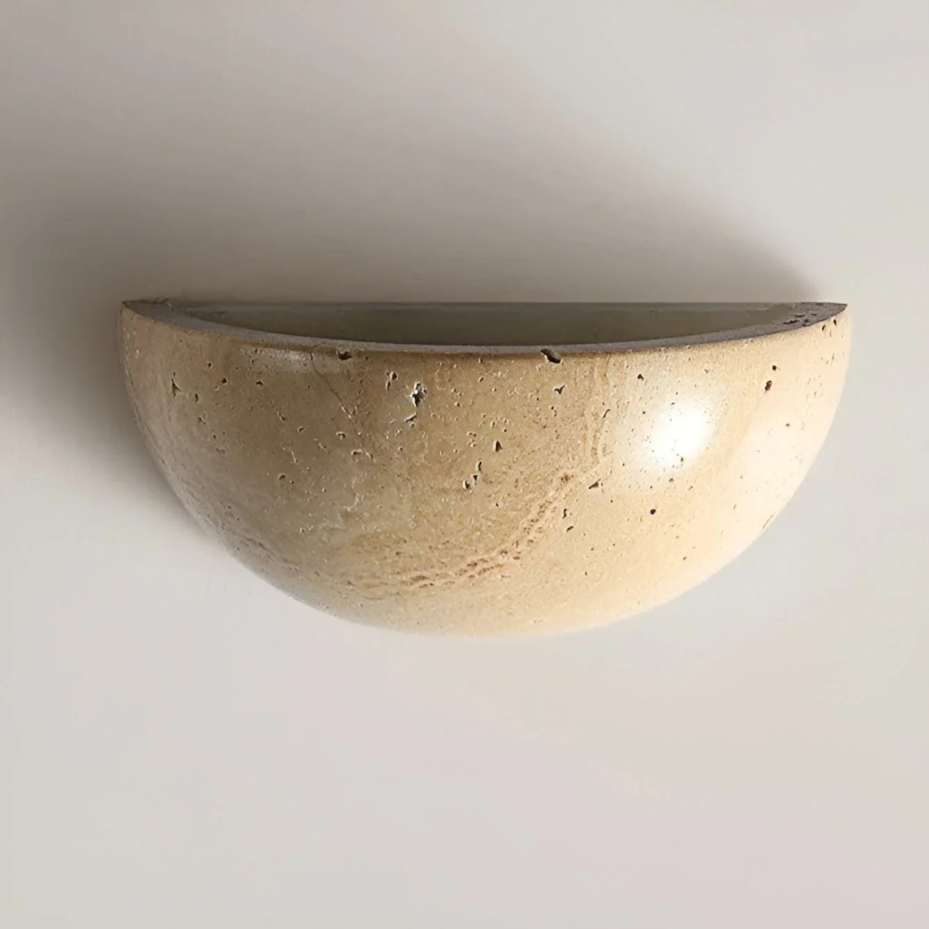 Halbrunde LED Wabi-Sabi Wandlampe