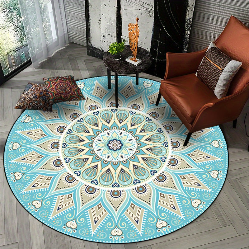 Mandala runder Teppich für moderne Wohnkultur - weich, stilvoll, vielseitig