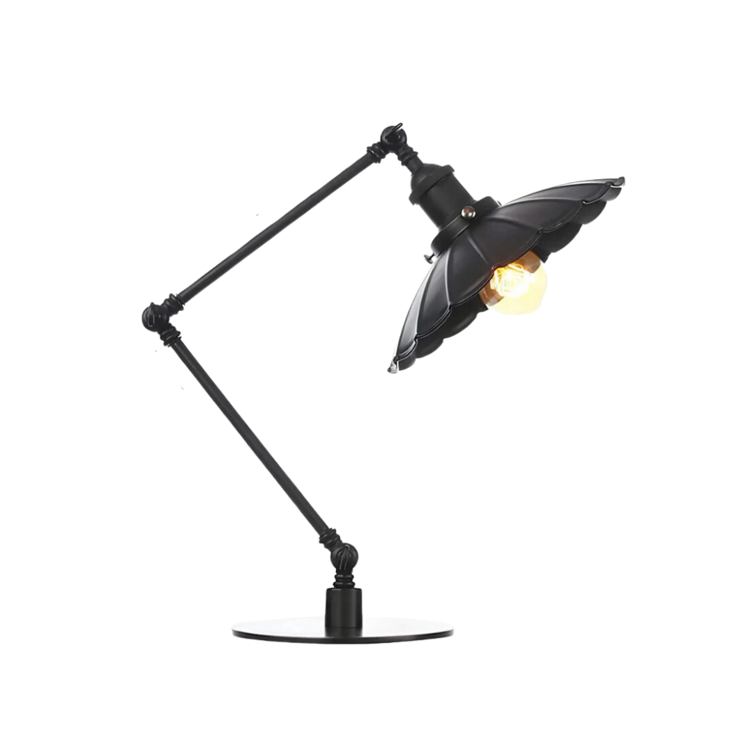 Verstellbare Tischlampe Schwarz | LuxeLight