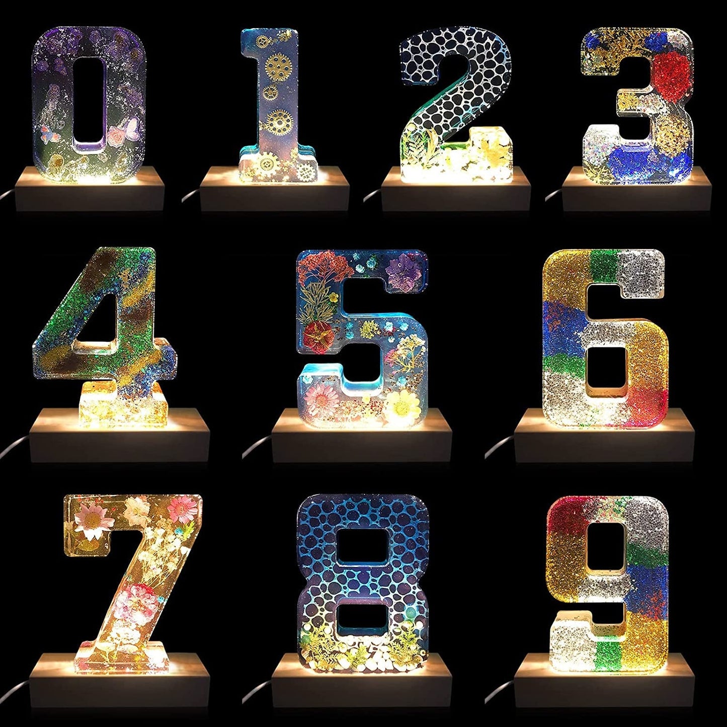 LED Buchstaben Blumen