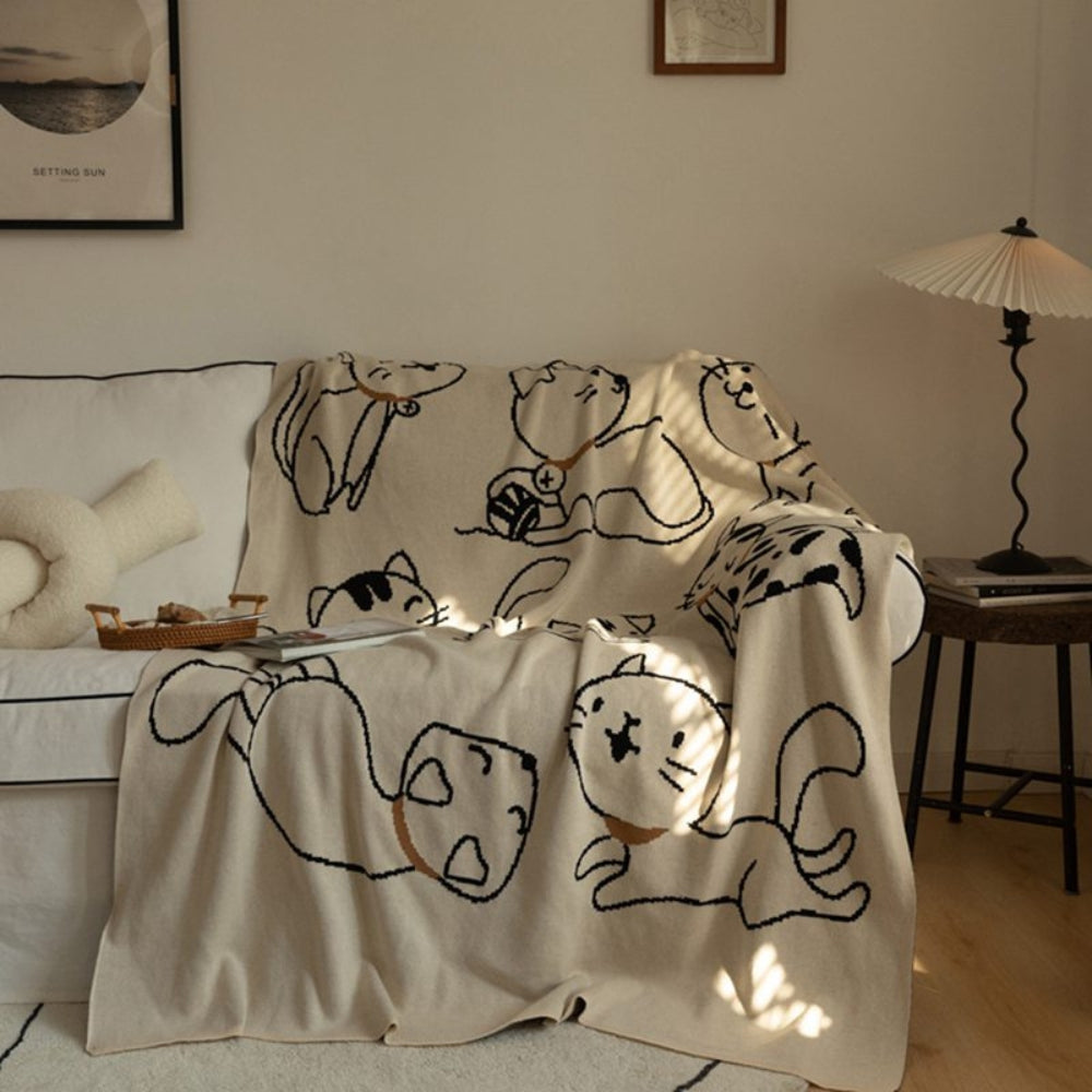 Purrsoft Baumwoll-Nap-Decke