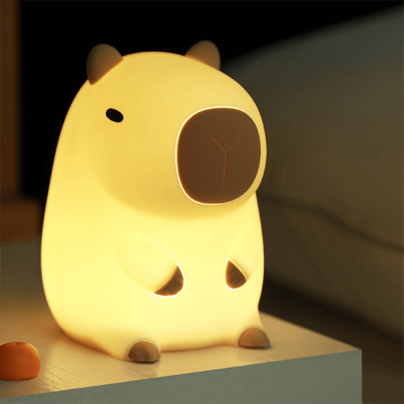 Exklusive Pink Capybara Squishy Nachtlicht - Perfektes Geschenk für Kinder und Mädchen