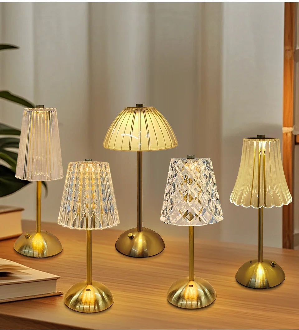Éclat Cristal - Luxuriöse Kabelgebundene Tischlampe