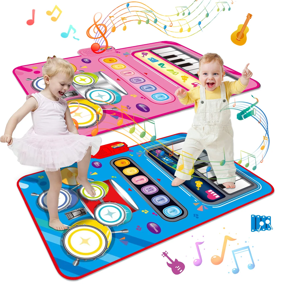 Garduru Sound Mat – Interaktive Musikmatte für Kinder mit 5 Instrumenten (Trommeln, Klavier, Geige)