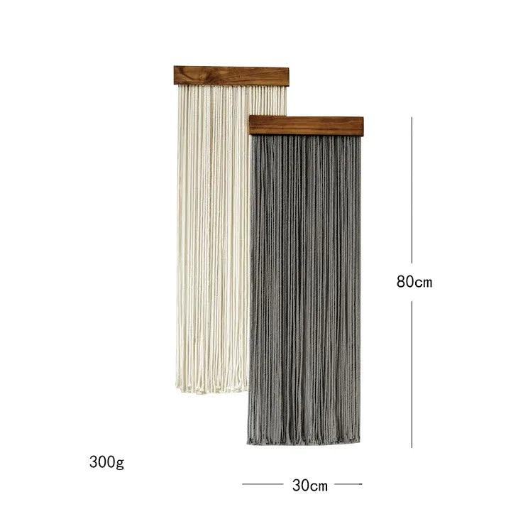 2 Stk Makramee Wandbehang Tapisserie Ornament │ Textil Wandkunst für Boho Zuhause Regal Dekor