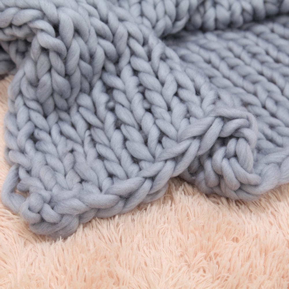 Handgemachte Dicke Strickdecke