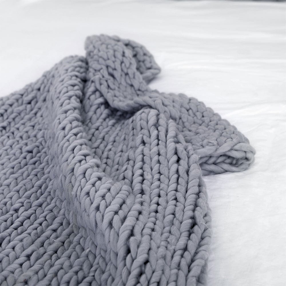 Handgemachte Dicke Strickdecke