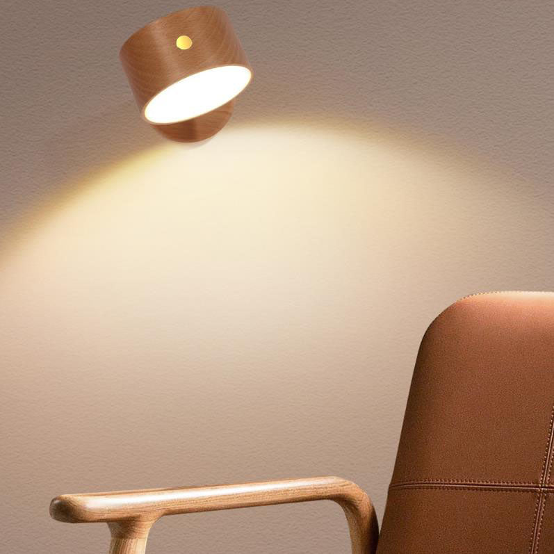 Minimalistische Holz USB wiederaufladbare Touch magnetische LED Nacht Wandleuchte Lampe Licht