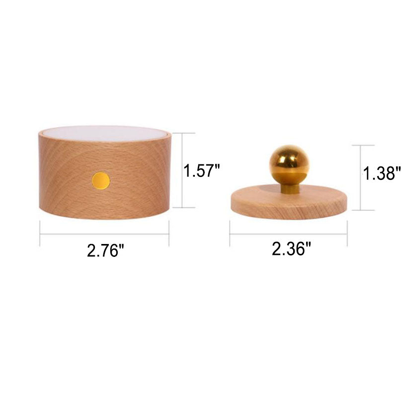 Minimalistische Holz USB wiederaufladbare Touch magnetische LED Nacht Wandleuchte Lampe Licht