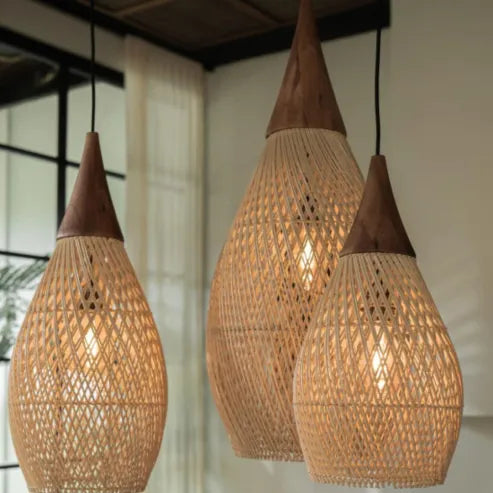 Garduru - beleuchtung wabi-sabi stil, licht trommel lampe hängenden lampenschirm