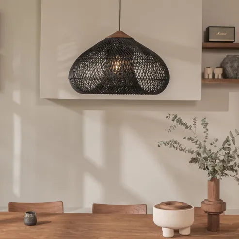 Garduru - beleuchtung wabi-sabi stil, licht trommel lampe hängenden lampenschirm