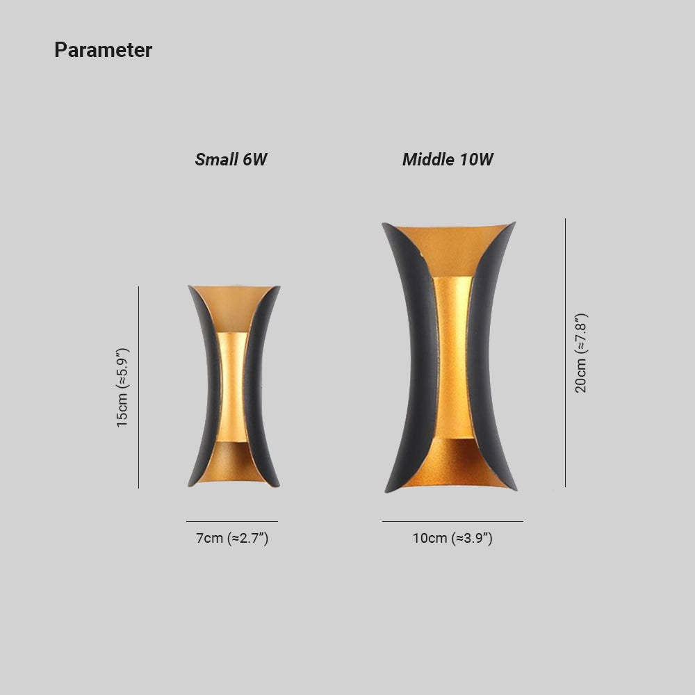 Garduru LED Wandleuchte – Moderne Aluminium Außenlampe für Terrassen & Wege