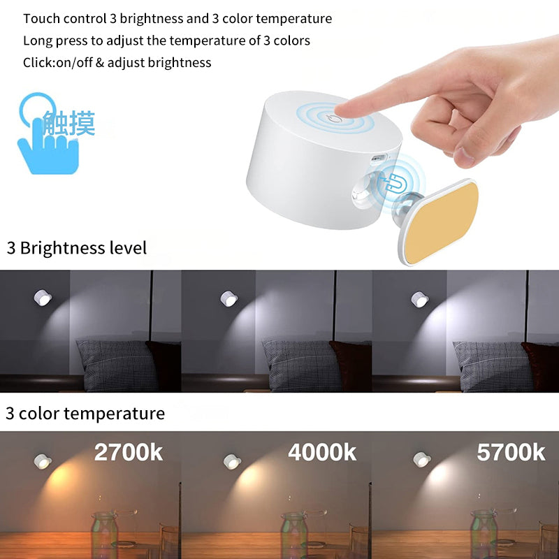 GlintLite - Magnetische LED-Wandleuchte