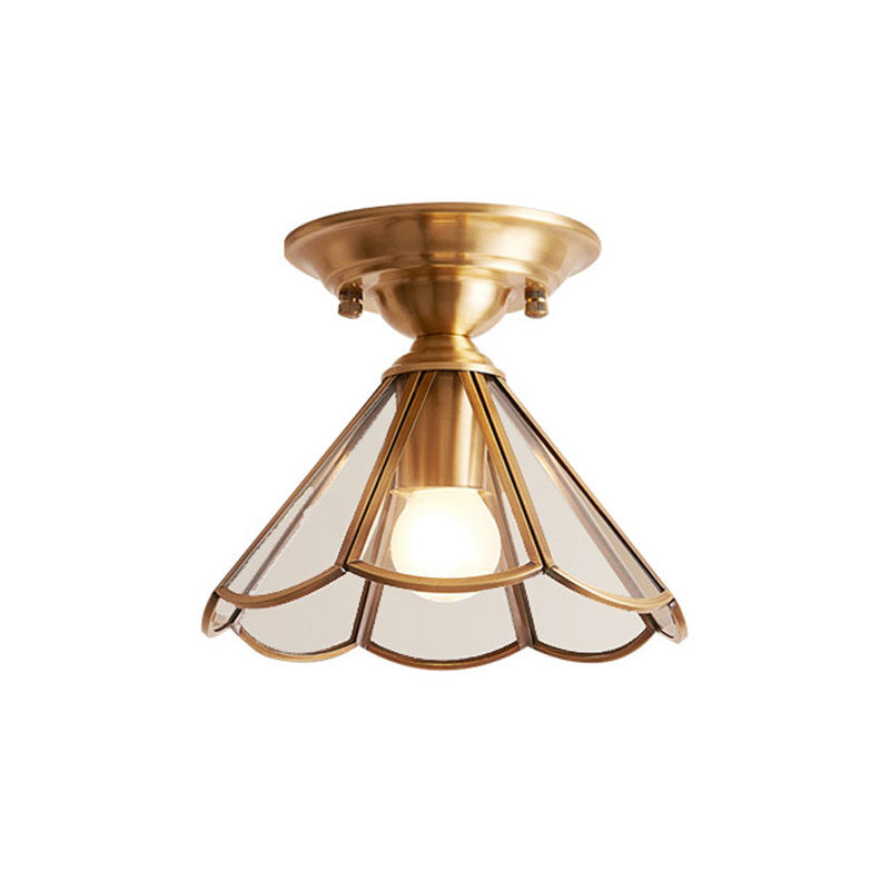Deckenleuchte Messing Metall Flush Mount Leuchte