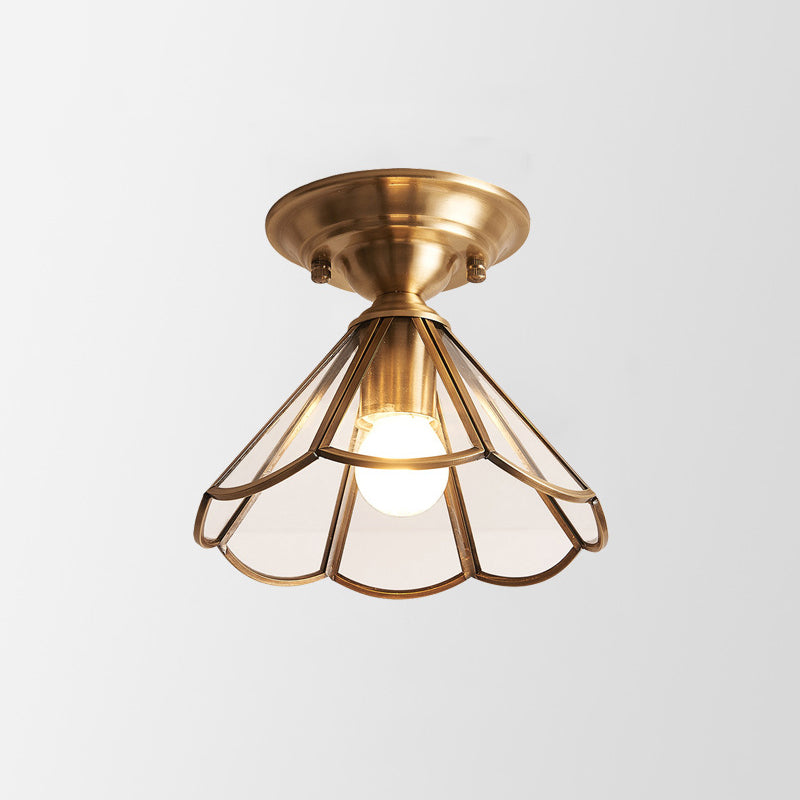 Deckenleuchte Messing Metall Flush Mount Leuchte