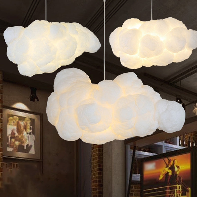 Pendelleuchte Wolken-design Stoff Deckenlampe