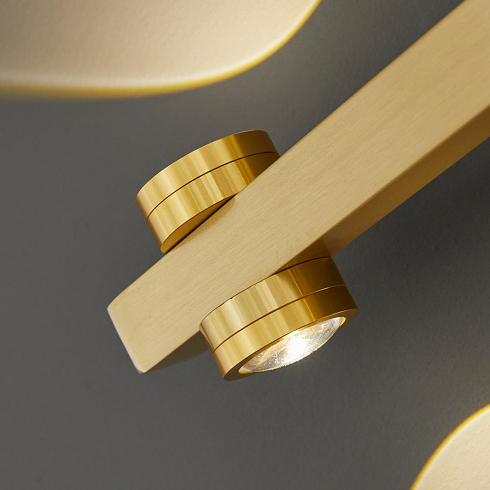 Freja - Moderne LED-Wandleuchte, Schwarz/Gold, Badezimmer, Metall