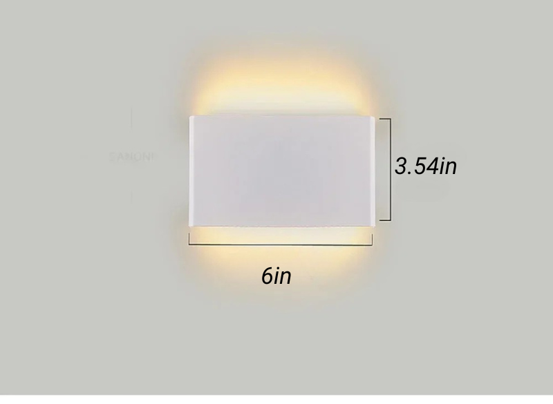Aluminium Wandleuchte LED Badezimmer Wohnzimmer Wandmontierte Lampe