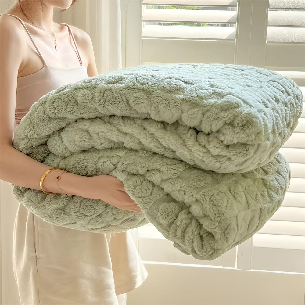 Cloud Warmth Sherpa Fleece-Decke