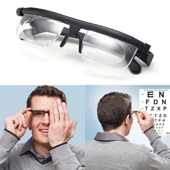 Lesebrille | Einstellbare Fokussierung Sehhilfe Brille