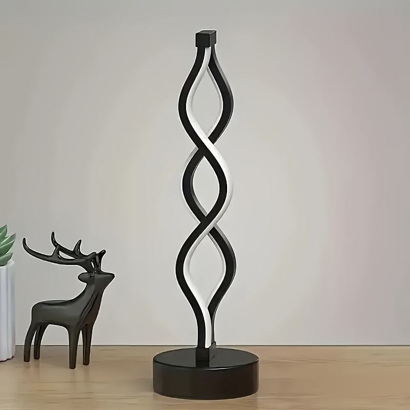 LumoCurve - Wiederaufladbare Minimalistische Tischlampe