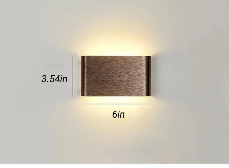 Aluminium Wandleuchte LED Badezimmer Wohnzimmer Wandmontierte Lampe