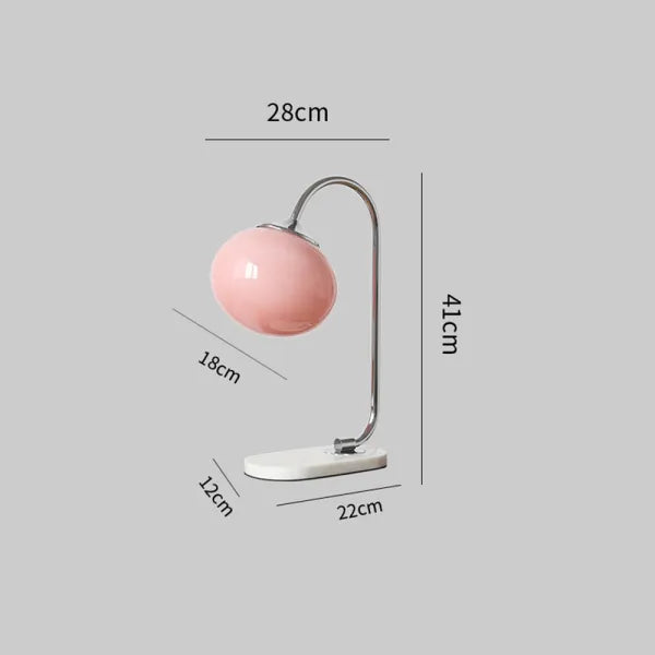 Tischlampe Marshmallow - Modernes Design aus Metall und Glas mit sanfter Beleuchtung