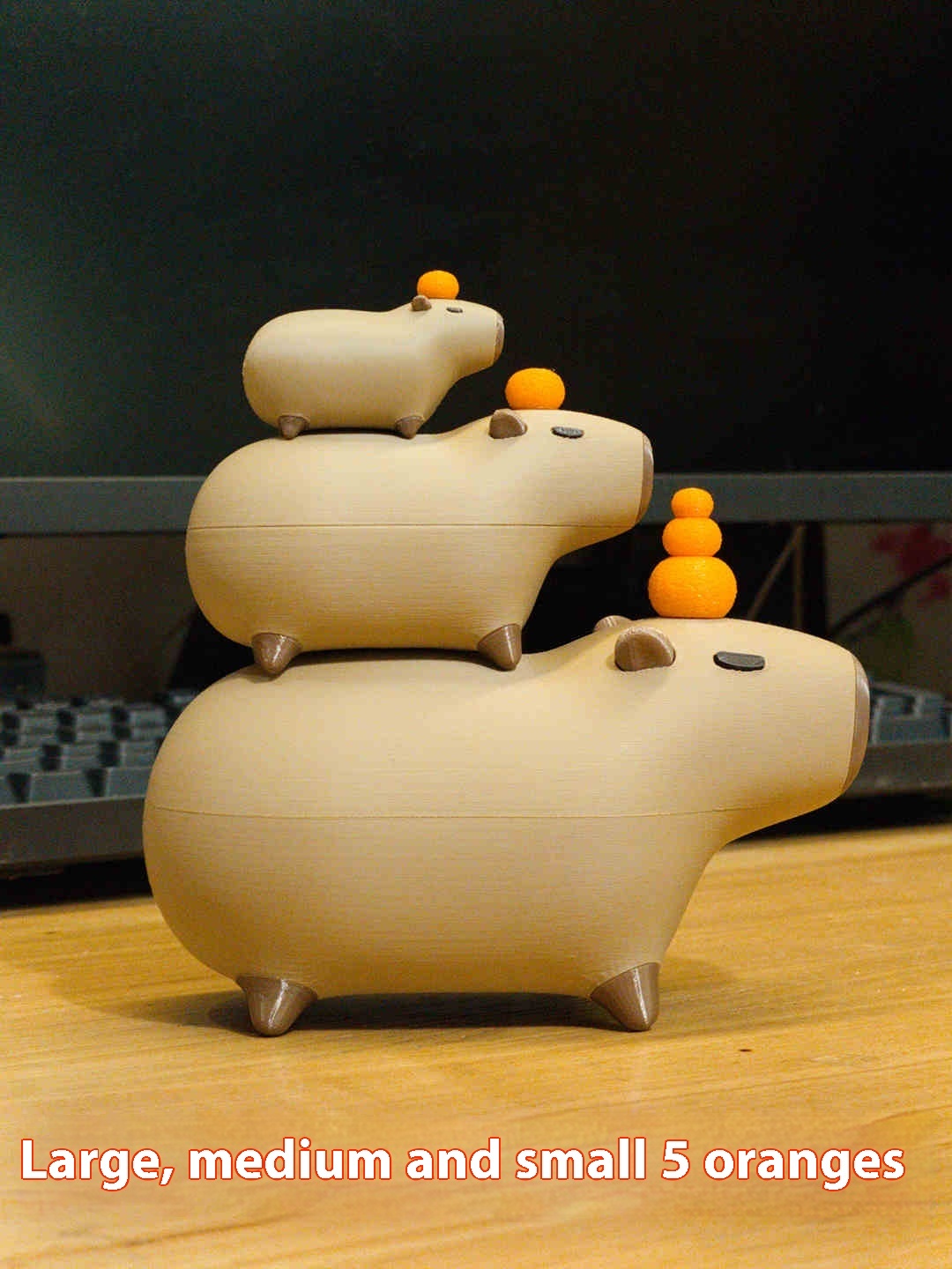 3D-gedrucktes Capybara-Set