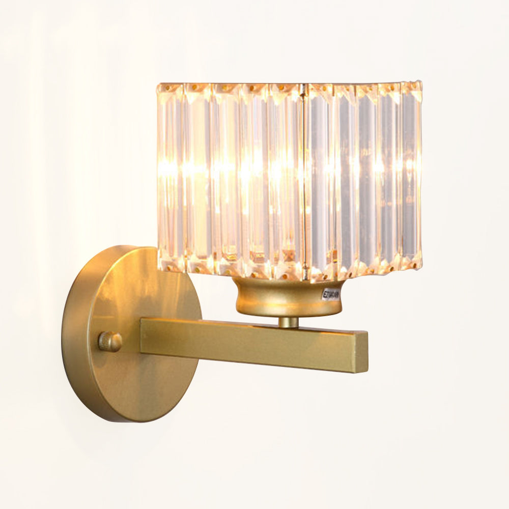 Kristallglas-Wandleuchte mit modernem Armdesign