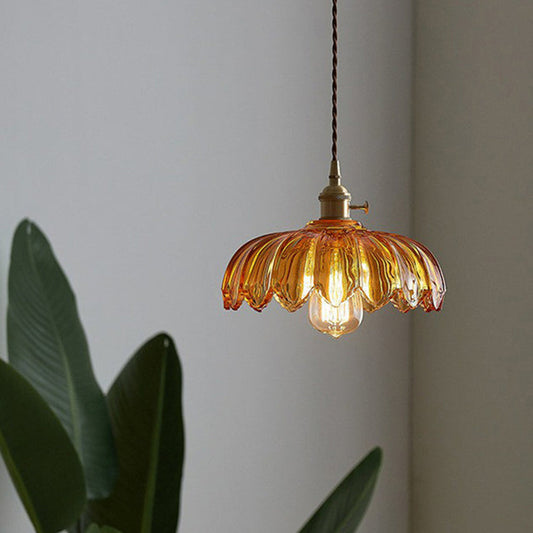 Pendant-Leuchte Vintage Glas Hängelampe