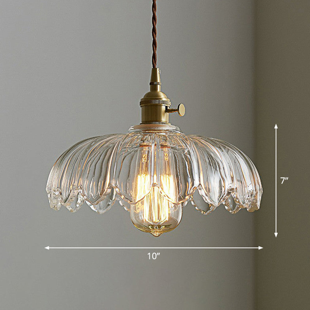 Pendant-Leuchte Vintage Glas Hängelampe