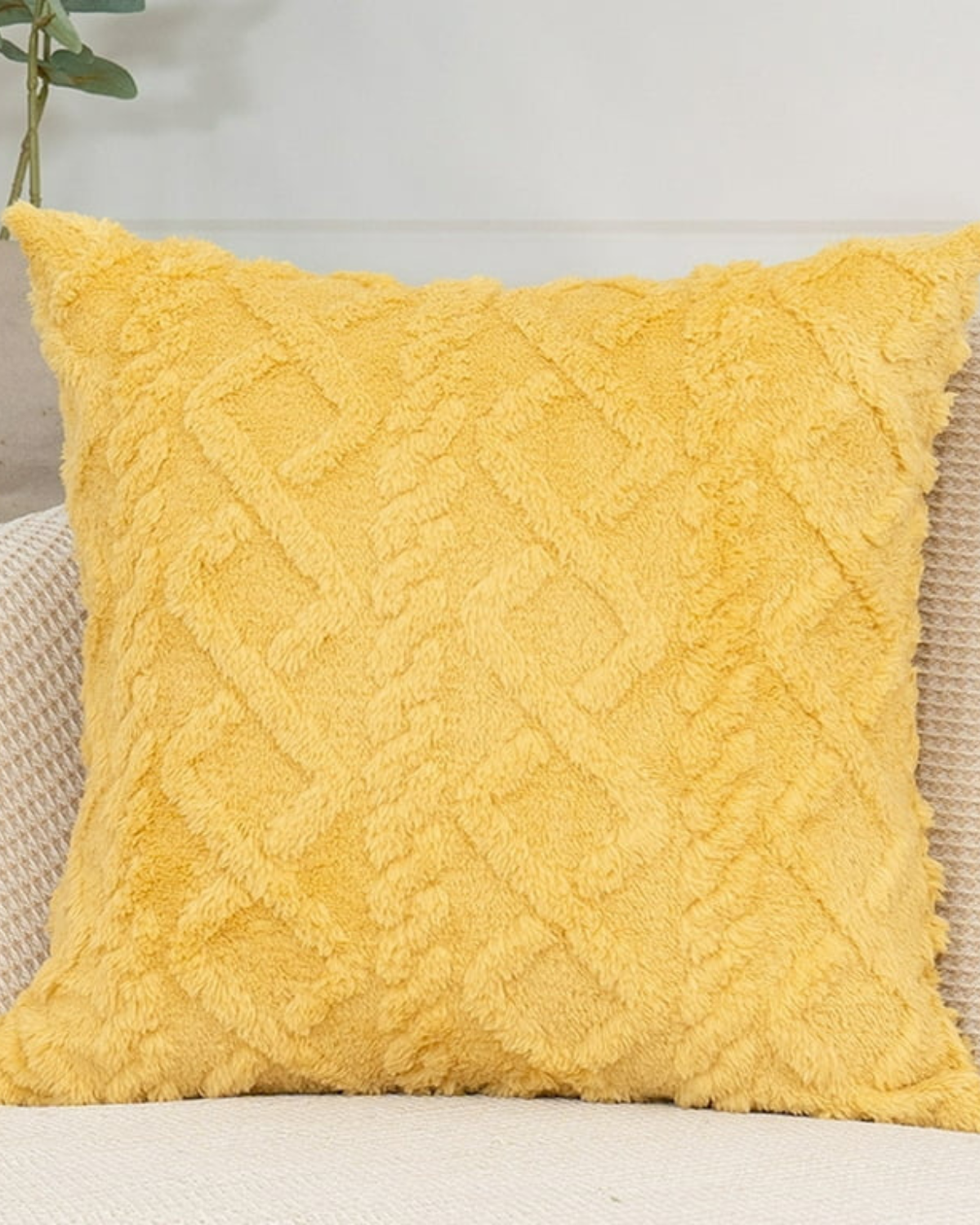 ZenWeave – Luxuriöses Reliefkissen mit subtiler geometrischer Gestaltung für einen stilvollen Innenraum