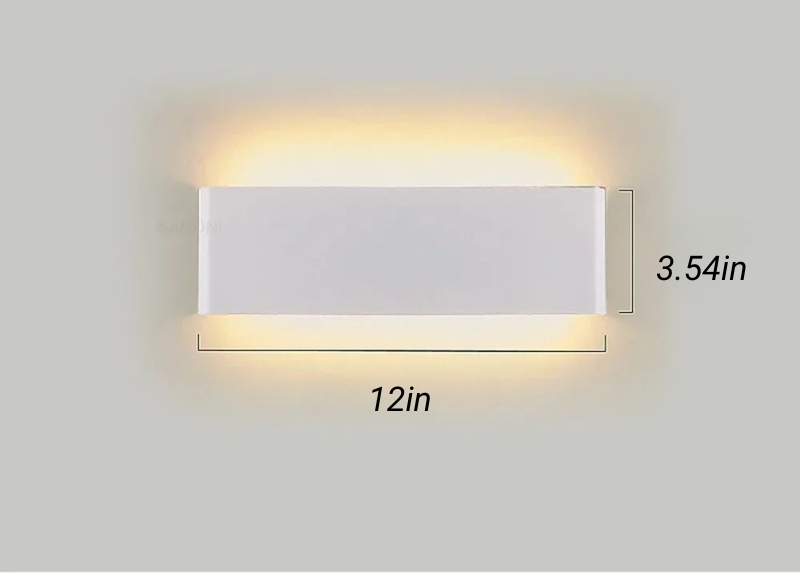 Aluminium Wandleuchte LED Badezimmer Wohnzimmer Wandmontierte Lampe