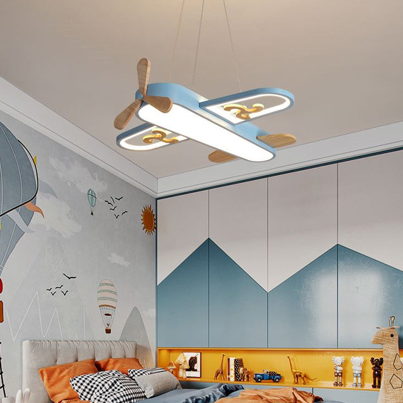Kinder Deckenleuchte Flugzeugdesign Acryl Pendelleuchte
