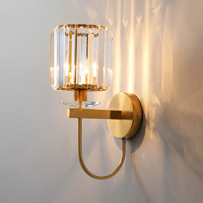 Wandleuchte Gold Kristall Modern Wandlampe