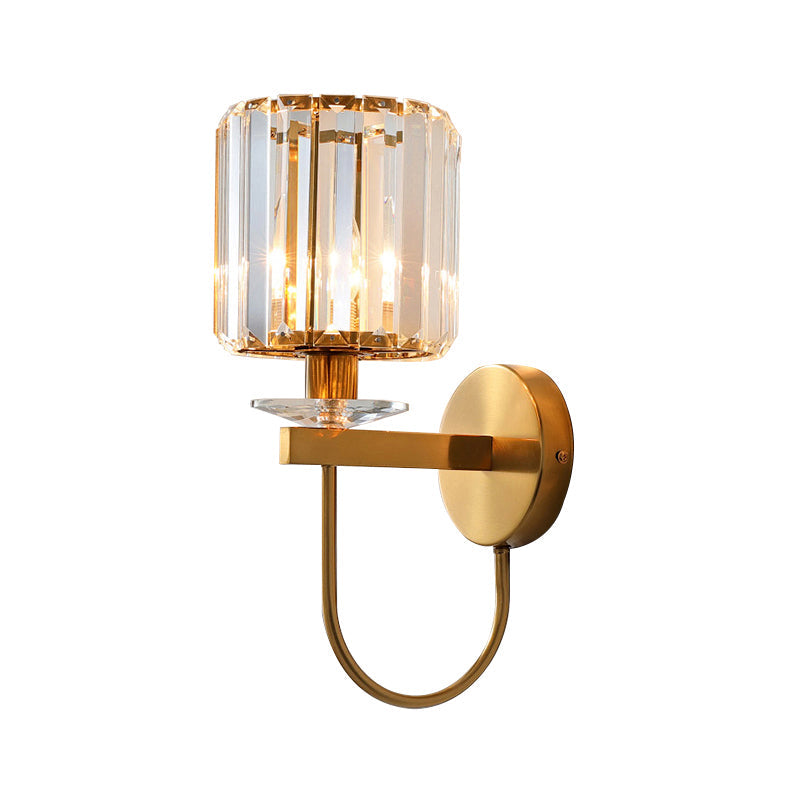 Wandleuchte Gold Kristall Modern Wandlampe