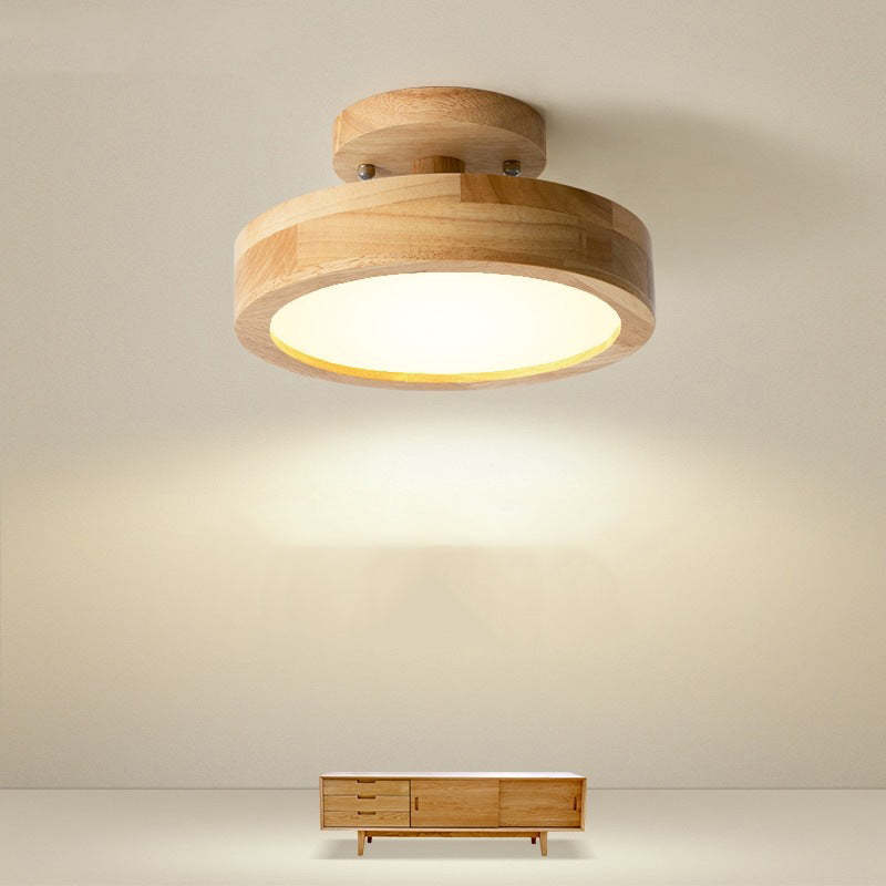 Garduru Holz LED Deckenleuchte – Dimmbar 36W natürliche Eleganz