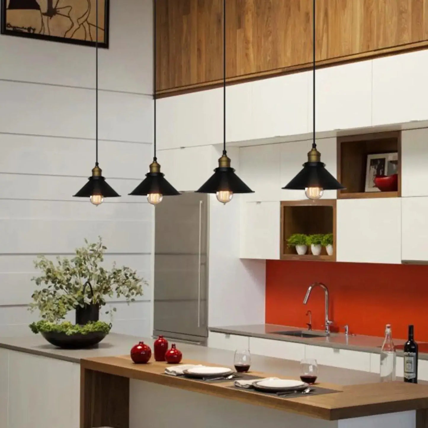 Suspension Vintage BrassGlow – Design Retro & Finish Messing Antik