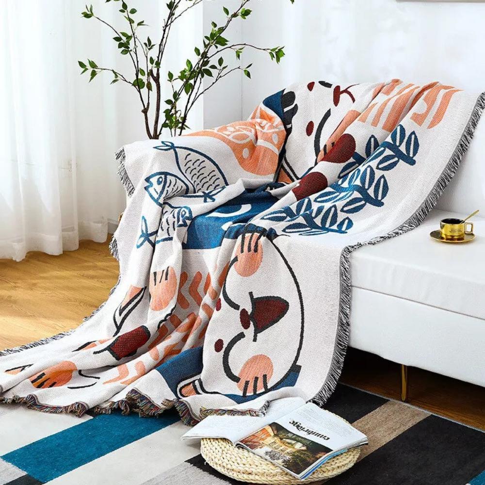 Tassel Tide Wendbare Sofaauflage