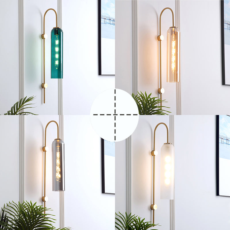 Wandleuchte Modern Glas Metall Wandleuchte
