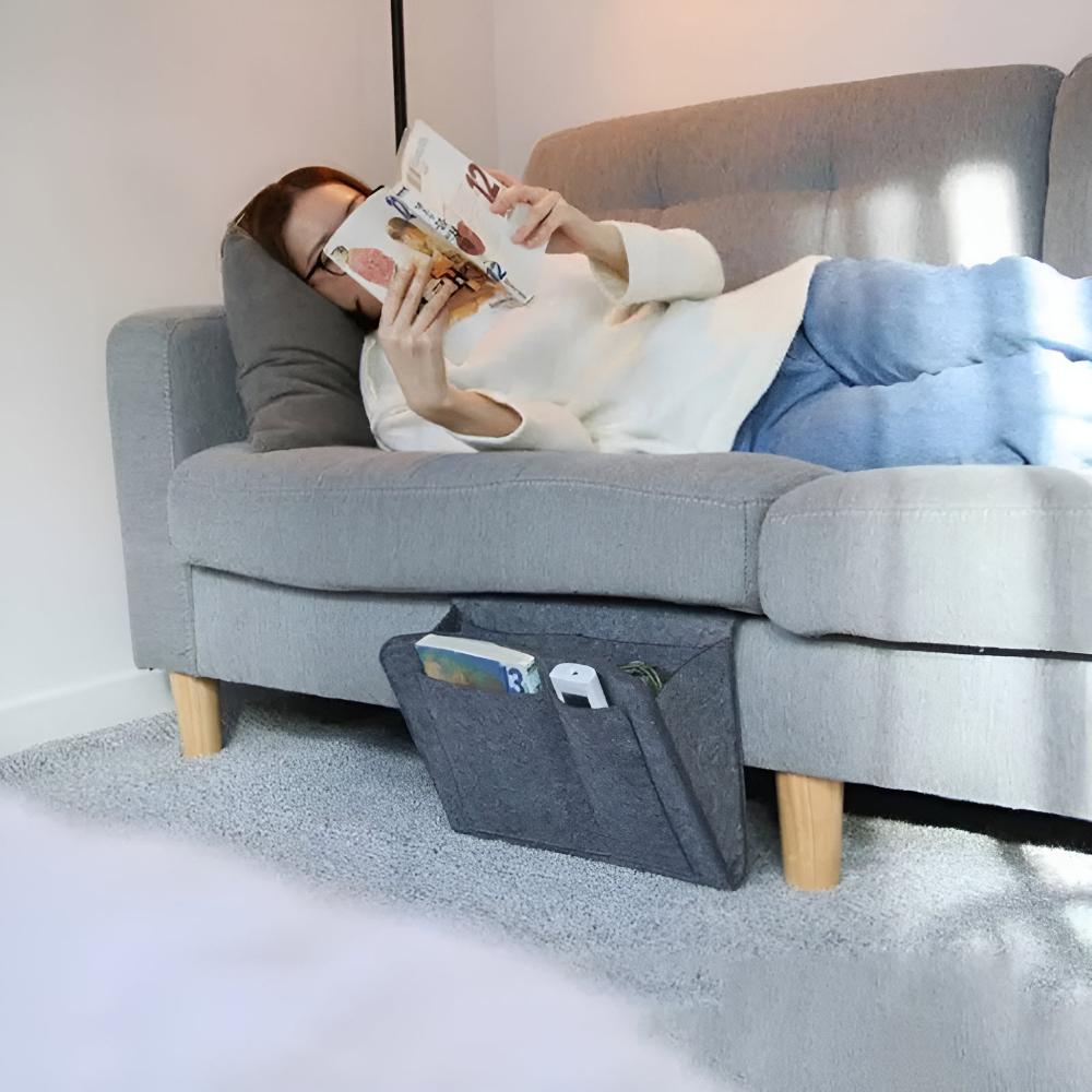 Multifunktionaler Filz Nachttisch Organizer – Platzsparende Aufbewahrungslösung für Schlafzimmer und Büro