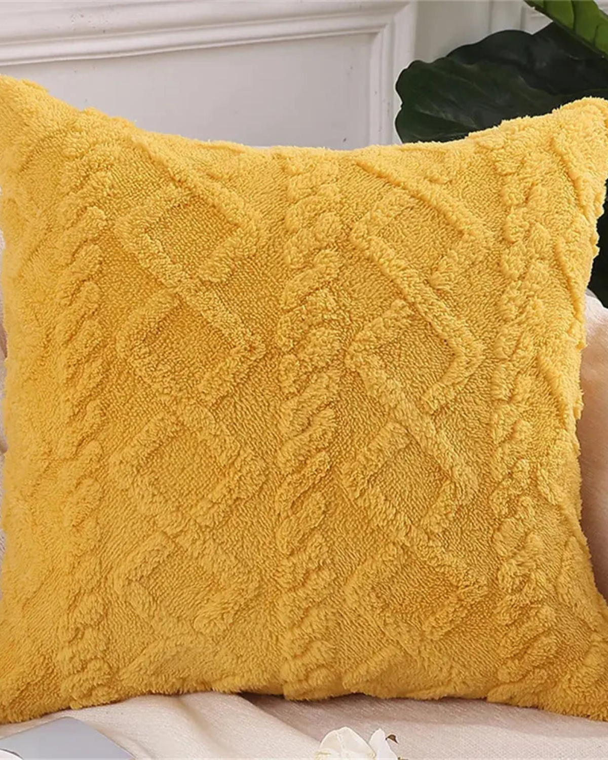 ZenWeave – Luxuriöses Reliefkissen mit subtiler geometrischer Gestaltung für einen stilvollen Innenraum