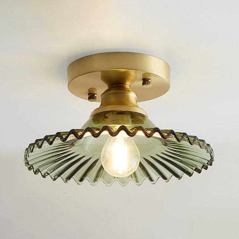 Deckenleuchte Vintage Glas Aufbaumontage Leuchte